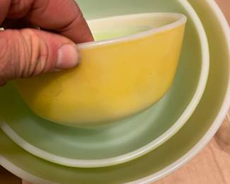 Fire King Mixing Bowl set