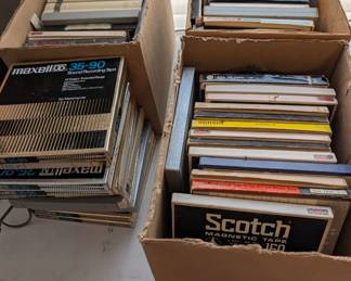 Boxes of tapes.