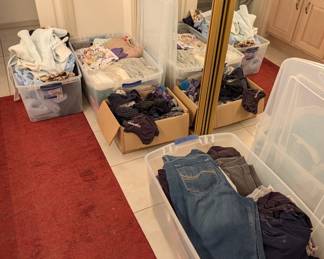 Bins of Clothes
