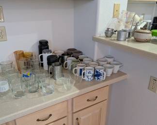 Cups and Assorted Glassware