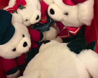Soft set of Christmas bears