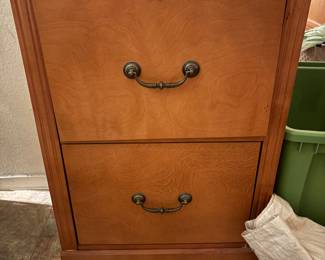 Wooden file cabinet