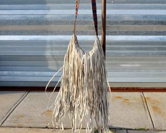 2001 Carlos Falchi archival fashion fringe leather bag