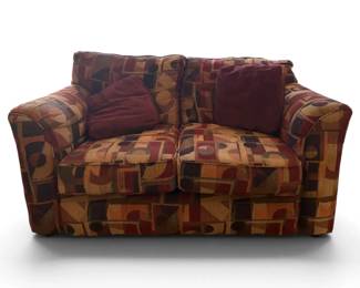 Loveseat in Geometric Pattern