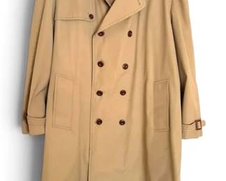 Mens London Fog Trench Coat Size 48 Long