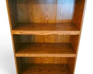 Faux Wood Adjustable Bookcase