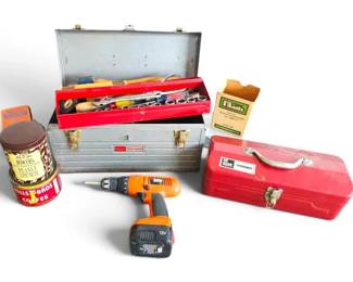 Craftsman Metal Tool Boxes, Hand Tools, Black Decker Drill More