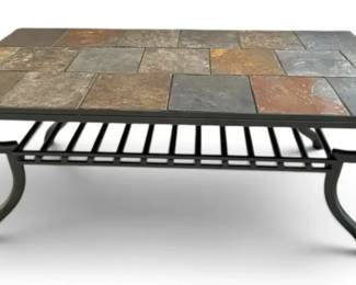 Metal Coffee Table w Tile Top