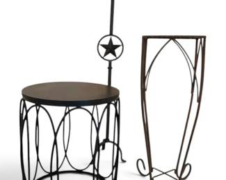 Wrought Iron Candle Holder, Plant Stand More