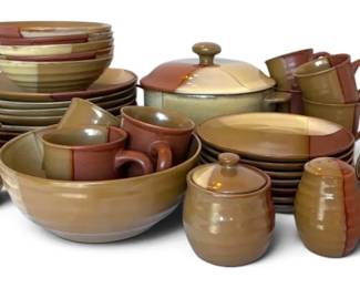 Sango Gold Dust Sienna Stoneware Dinnerware Set