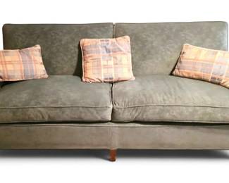 Green Suede MicroFiber Sofa
