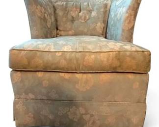 Vintage Floral Swivel Chair