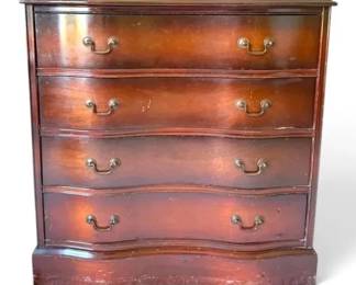 Vintage Chest Of Drawers w Gold Foiling