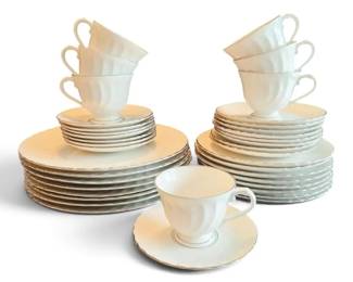 Silhouette By Syracuse Wedding Ring Fine China Set 39 Pieces
