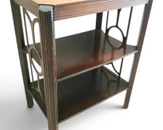 Vintage Tiered Wooden End Table