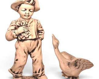 Ceramic Boy Goose