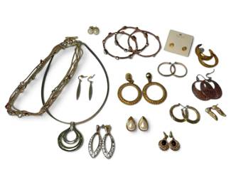 GoldToned Necklaces, Earrings More