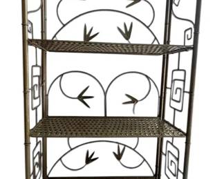 FauxBamboo Metal Bakers Rack