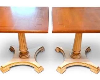 Pair of Mersman Hollywood Regency Side Tables
