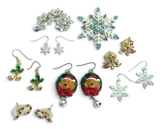 Christmas Winter Themed Costume Jewelry
