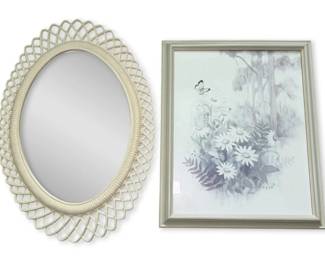 Vintage Home Interiors Mirror Splendors Of Nature Framed Print