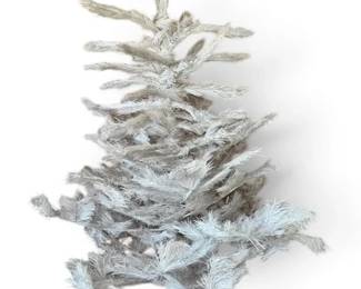 MidCentury White Fiberglass Christmas Tree w Stand