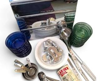 Garner Ware Kitchen Dispenser, Corelle Bowls More