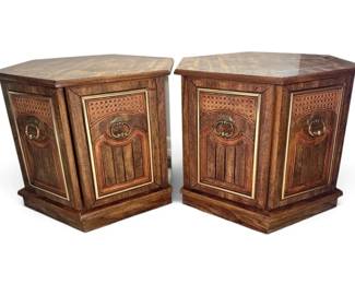 Vintage Hexagonal Side Tables