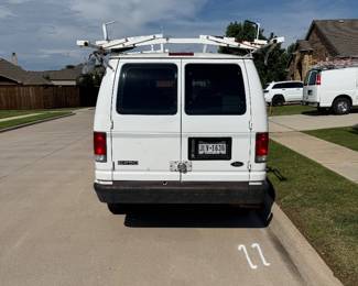 2001 Ford E-250 Cargo / Work Van Previously used as an electrical service van. Includes interior metal shelving/storage and heavy-duty ladder rack. Aftermarket touchscreen stereo. Van starts, runs and drives, but engine is going bad and vehicle runs/drives slowly. Mechanical work will be needed. IMPORTANT: Title is currently missing/unavailable. Vehicle is being sold as-is.