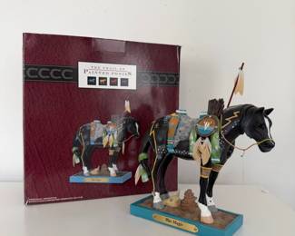 Horse statues , trail painted ponies, war magic, comanche horse