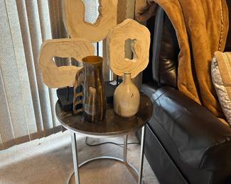wooden art, pottery