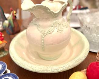 pitcher and wash bowl