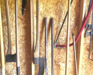 saws and yard/farm tools