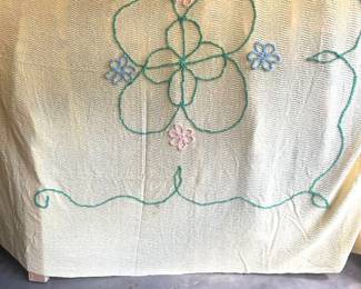 Chenille bedspread