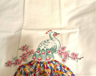 lovely hand embroidered pillowcases