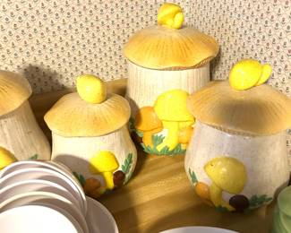 Set of mushroom canisters