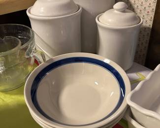 canisters, bowls