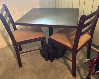 table and chairs
