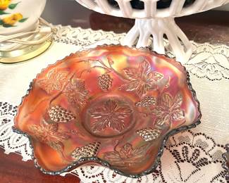 vintage Fenton carnival glass bowl