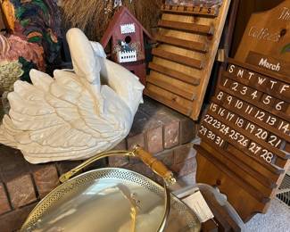 large ceramic Swan