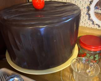 vintage ceramic cake cover