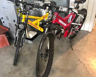 mountain bikes