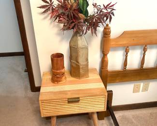 nightstand, pottery