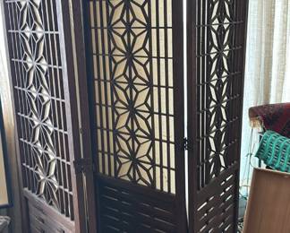 Asian panel room divider