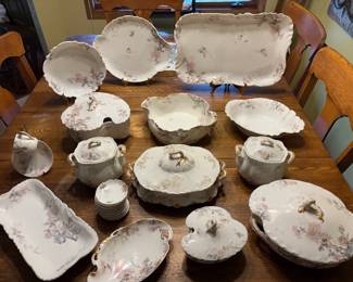 Large Collection of Haviland Limoges Porcelain Serving Pieces 