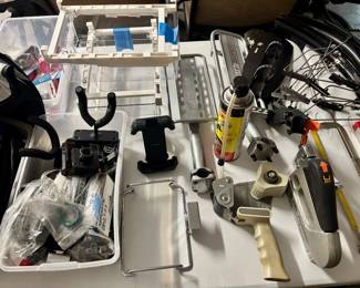 Bike stuff so you can save gas and pedal everywhere.  Sounds great.