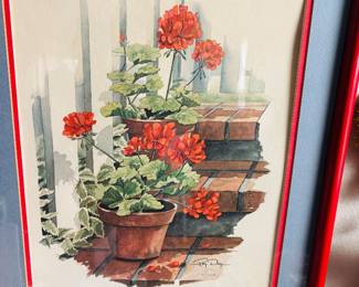 What type of flowers are these?  Red ones.