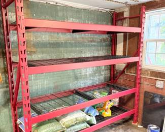 32 4ShelfMetalIndustrialHeavyDutyStorageShelvingUnit