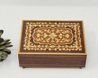 34 VintageMAPSASwissMusicalMovementWoodenBox