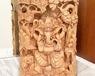 40 HandCarvedBalineseWoodenReliefWallPanel